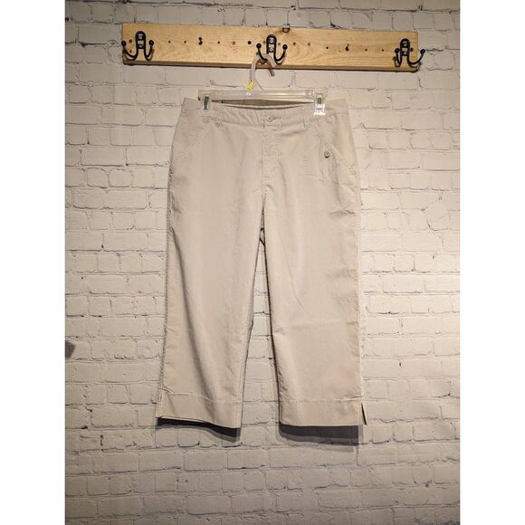 Columbia lightweight khaki Capri pants size 8 - Picture 1 of 4